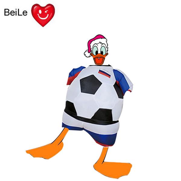 Quality World Cup 0.23mmPVC material inflatable football team suit costume for sale