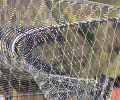 Cable Mesh , Zoo / Animal Enclosure Wire Rope Ferrule Mesh