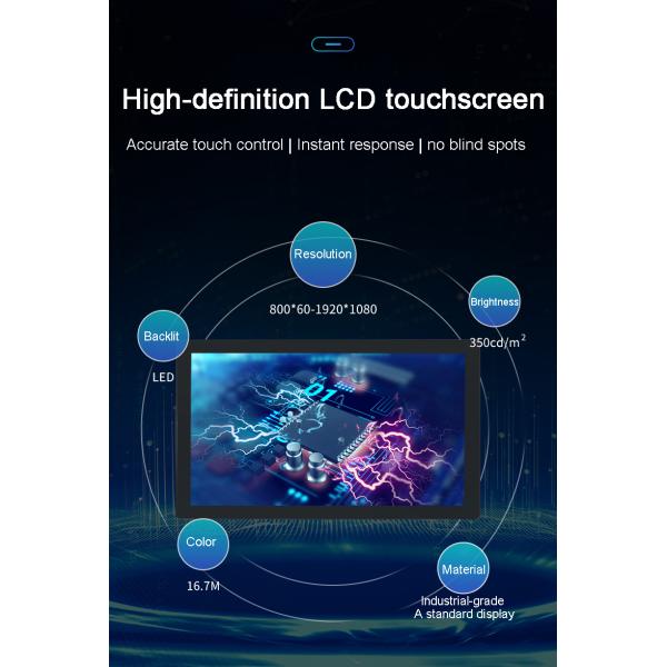Panel PC IP65 Waterproof Touch Screen HMI Linux/ Win/ Ubuntu 19 Inch Embedded Touchscreen Industrial PC