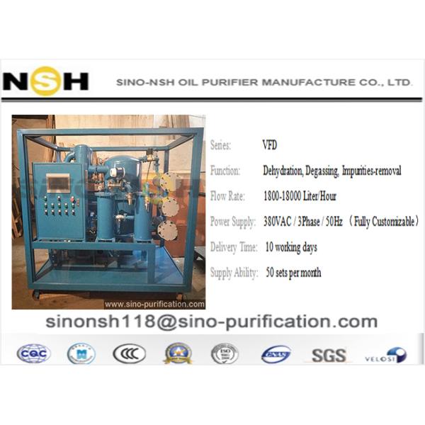 Mobile Transformer Oil Purifier Filtration Systems 4000L/H Vacuum 50Hz