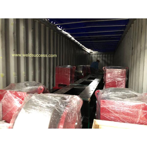 300T Heavy Duty Pipe Welding Rollers Rotator Stands With Bolt Adjustment