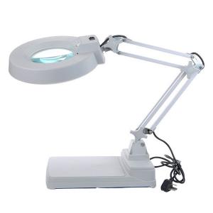 China magnifying lamp desk light LED Magnifier with weighted stand table desk base round lamp head on sale