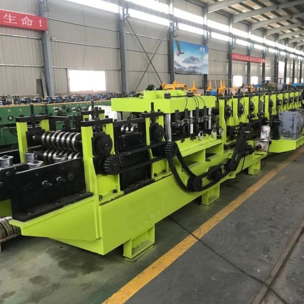 13 Stand AAutomatic CZ Purlin Roll Forming Machine With Double Chain Transmission