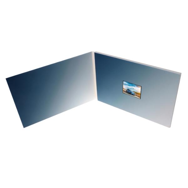 Lithium Rechargeable LCD Screen Greeting Card With USB Port Connection