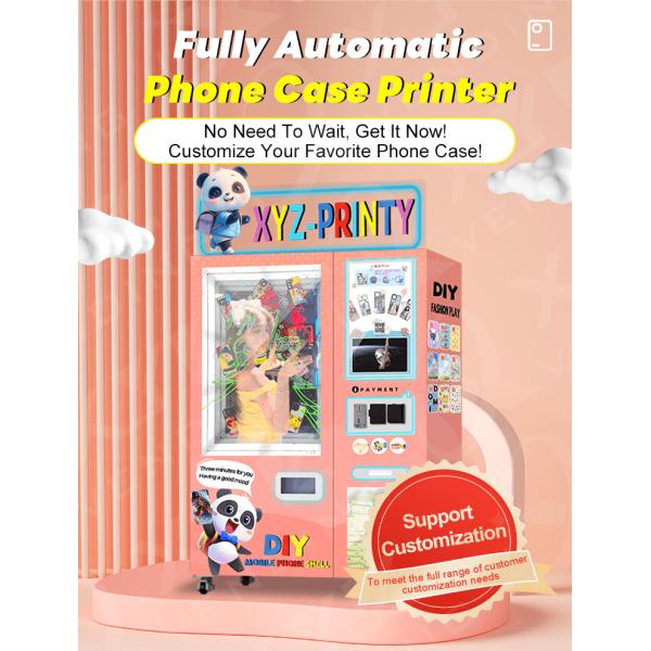 Custom Phone Case Automatic Printer Vending Machine Self-service Phone Case Vending Machine With Credit Card Payment System