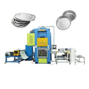 China Aluminium Foil take away box Disposable baking tray pie pan aluminium foil container Making Machine on sale