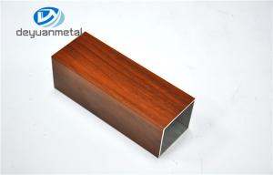 Buy cheap 6063 T5 / T6 Aluminum Door Frame Extrusions , Wood Grain Aluminium Rectangular Profile product