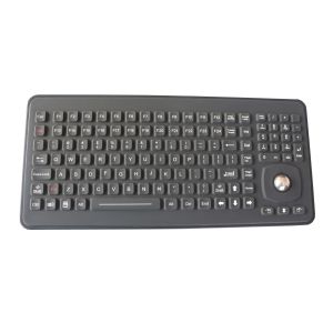 China Medical Silicone Rubber Keyboard Rectangular Keys With 25mm Optical Trackball on sale China Medical Silicone Rubber Keyboard Rectangular Keys With 25mm Optical Trackball on sale