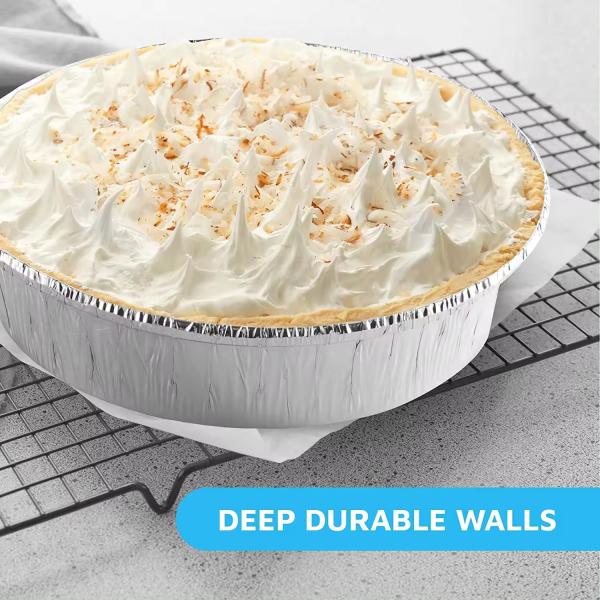 7 8 9 Inches Round Aluminum Foil Pan For Cooking Silver Foil Container