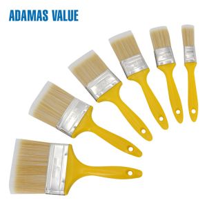 Buy cheap High quality paint flat brush plastic handle PET fibre bristles product