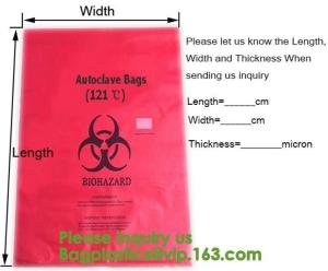China Lab, Hospital, Healthcare, Safety, Infectious, Medical Waste Disposal Warning Label Sterilization Indicate on sale