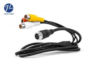 Buy cheap Extension Four Pin Aviation Cable Connector M12 RCA For CCTV Camera product