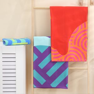 Buy cheap Microfiber Terry Fabric Custom Printed Beach Towels Soft Touch Antibacterial product