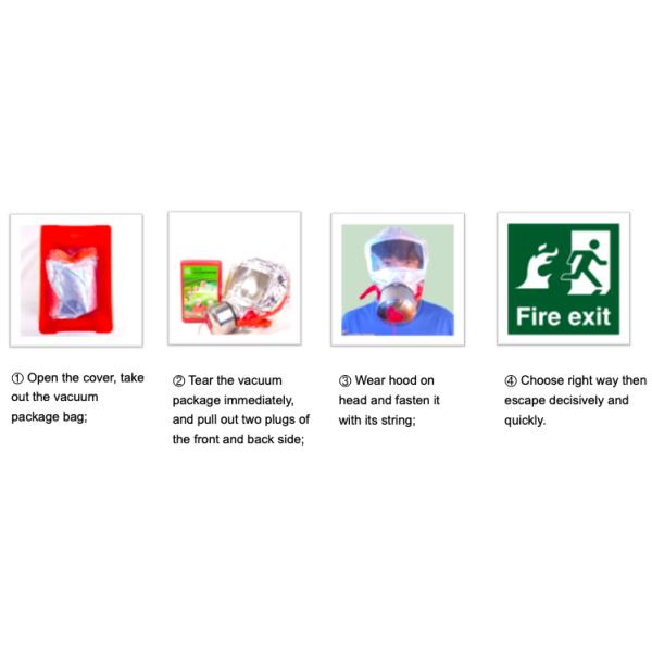 Filter type fire self rescue mask, smoke self rescue breathing apparatus, family hotel fire escape mask