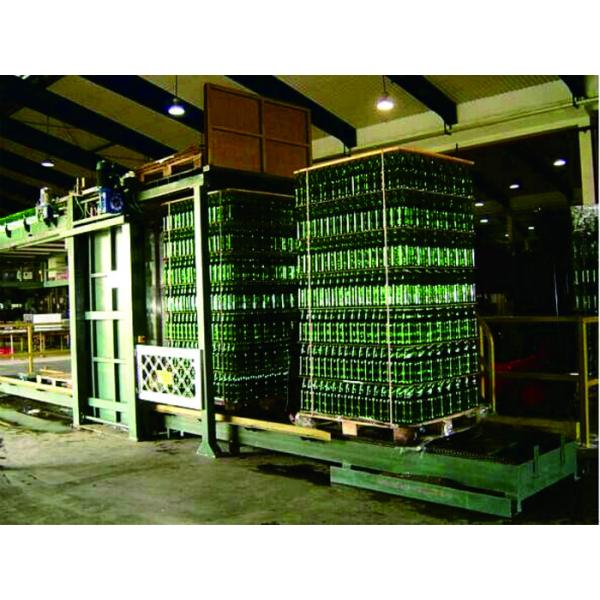 Glass Pet Plastic Empty Bottle Palletizer Machines / Depalletizer Machine , Automated Palletizer High / Low Level