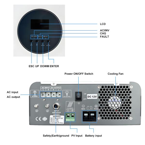 Customizable OEM & ODM Solar Inverter 1KW-10KW - Pure Sine Wave Hybrid Power Solution
