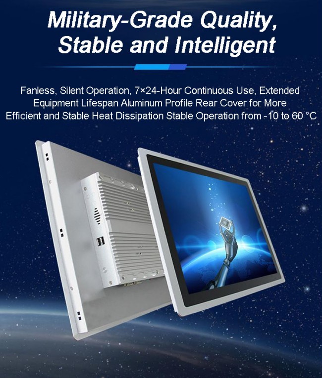 15.6-inch Widescreen Capacitive Touch Screen All-in-one Computer Dust-proof All Metal Embedded display