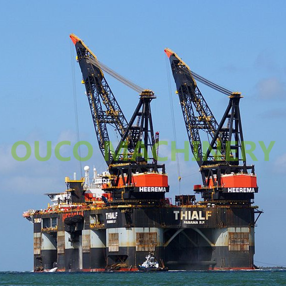 Buy cheap High Efficiency 60t Platform Lattice Boom Pedestal Cranes product