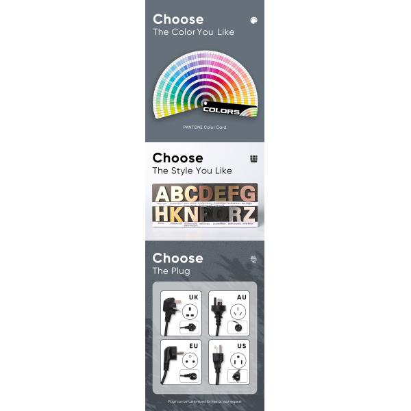 Energy Saving Led Channel Letter Signs 12VDC Outdoor Led Letters Illumination