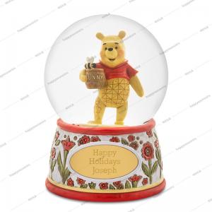 China Polyresin 100mm Winnie The Pooh Disney Cute Character Movie Snow Globes on sale
