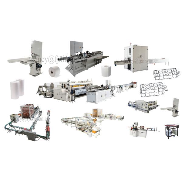 Glue Spraying Flat Belts Small Toilet Paper Making Machine Tissue Paper Manufacturing Machine