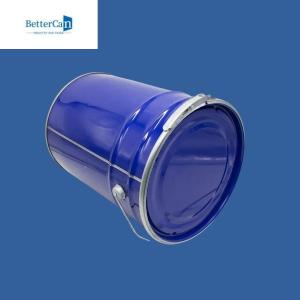 Buy cheap Stackable 20L Steel Bucket , Empty Paint Buckets With Lids product