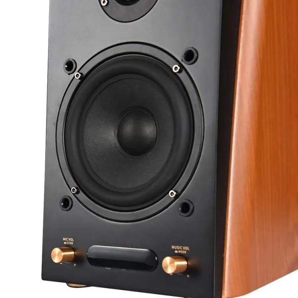 5 Inch Optical Fiber Coaxial Bookshelf Speakers Medium Bass