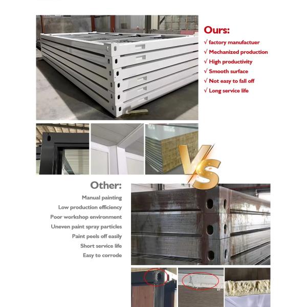 Portable Site Accommodation Prefabricated Modular Labor Flat Pack Container Cabin