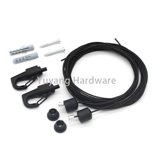 Factory Ceiling Attachment Adjustable Cable Suspension Systems Rail Hanging Kit China Manufacturer Light Fixtures