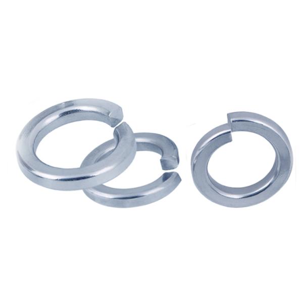 DIN127 Metric Blue-White Zinc Spring Lock Washers With Square Ends
