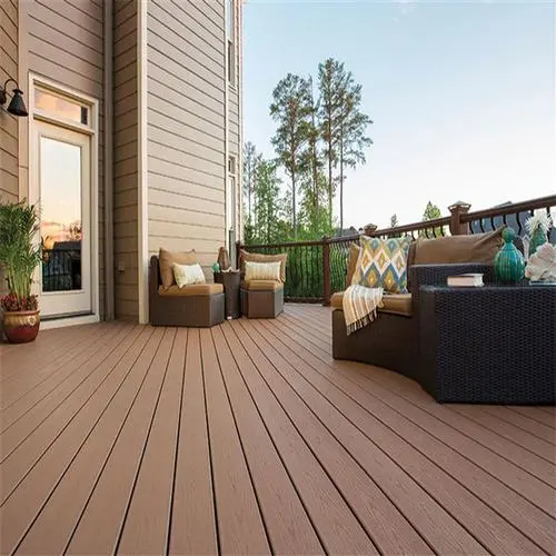 146 X 22mm Coffee WPC Hollow Board Wood And Plastic Composite Decking 140MM