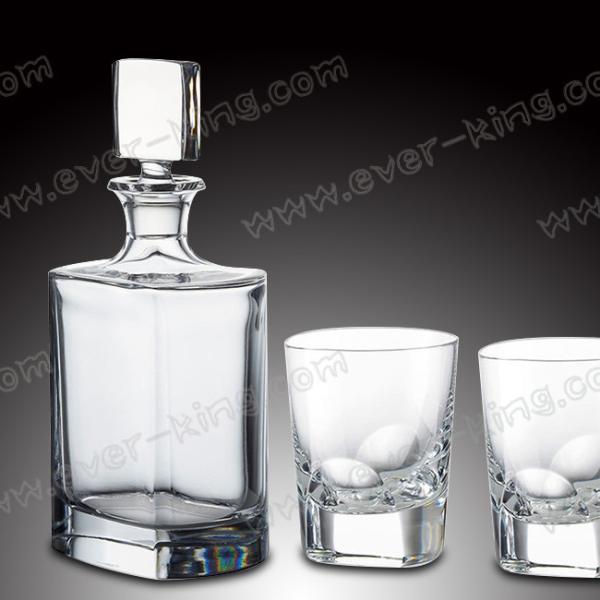 Super Flint Crystal White 750ml Alcohol Container Glass