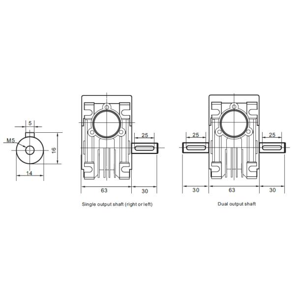 34W/69W/100W/131W 57mm Brushless DC Motor 24V with worm gearbox Brushless DC worm geared motor