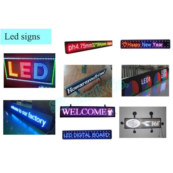 Panel Size 192*96MM LED Car Rear Window Digital Display Advertising with Sucker Photo Media Photo