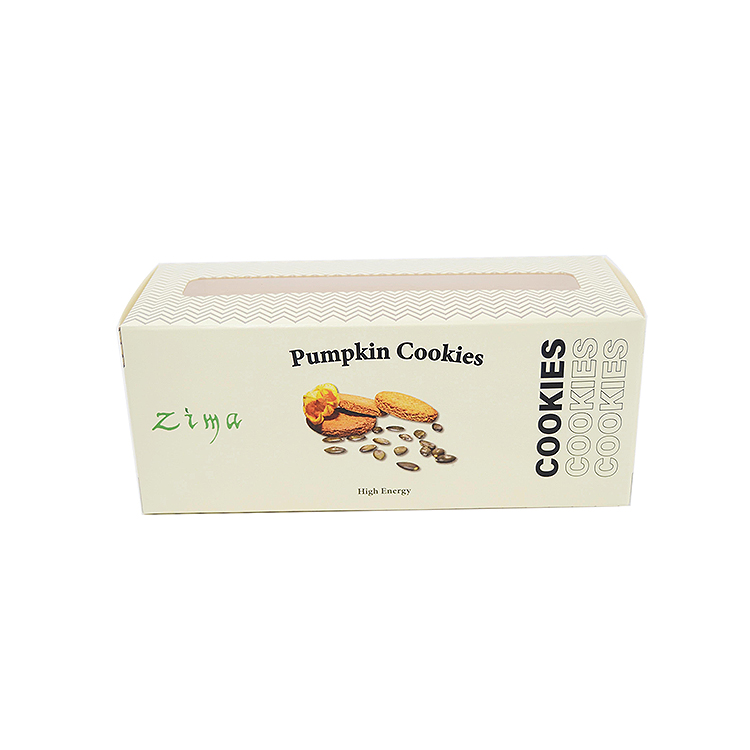 Clear Window Wedding Kraft Box Cookie Packaging Paper Box With Foldable Art Paper Type