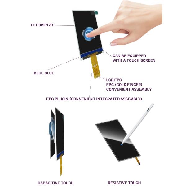 2.4-inch TFT LCD display screen with 240 * 320 resolution SPI interface, small camera, medical instrument display screen