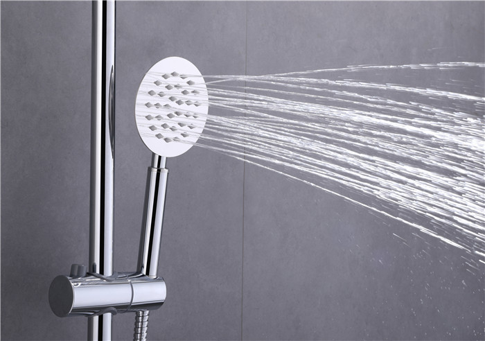 Buy cheap Chrome Contemporary Shower Faucet Sets Waterfall Polished Surface Treatment product