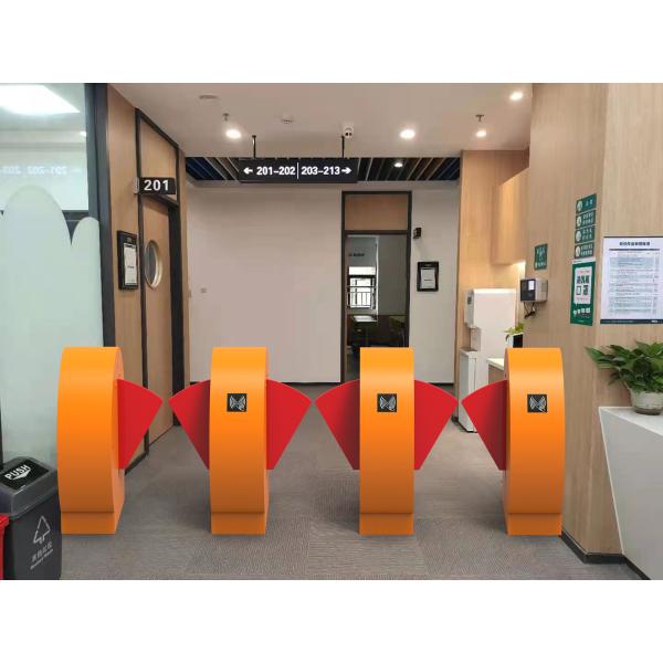 304 Stainless Steel Flap Barrier Turnstile Kindergarten Entrance Channel Width 600mm