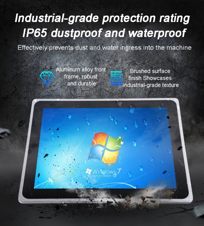 Touch Screen All in One Pc 15 Inch Ips Capacitive Professional Embedded Industrial Control Display