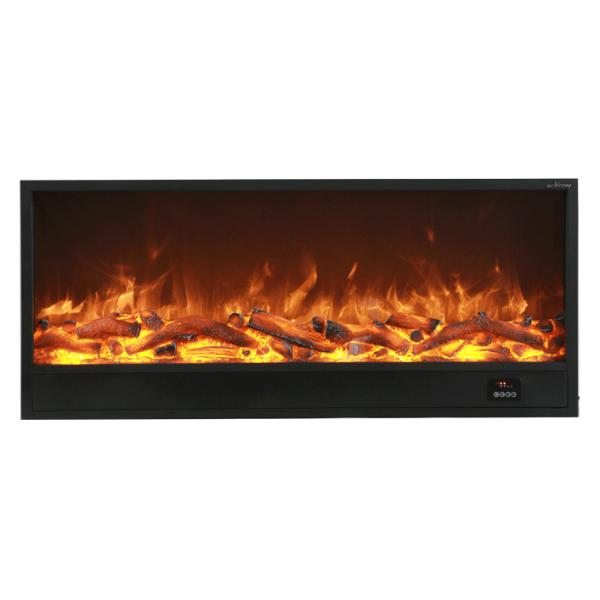 1000mm Electric Wood Burning Fireplace Wall Insert Remote Control