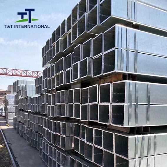 Quality 1020 Galvanized Steel Square Tubing Uniformed Structure ERW Technique for sale