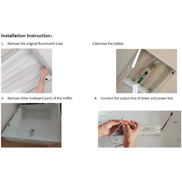 2ft 3 Strips LED Magnetic Retrofit Kit For 2x2 Led Troffer Replacement