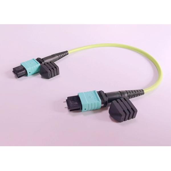 Male To Female MPO Patch Cable LSZH Material Crush Resistance For Communication System