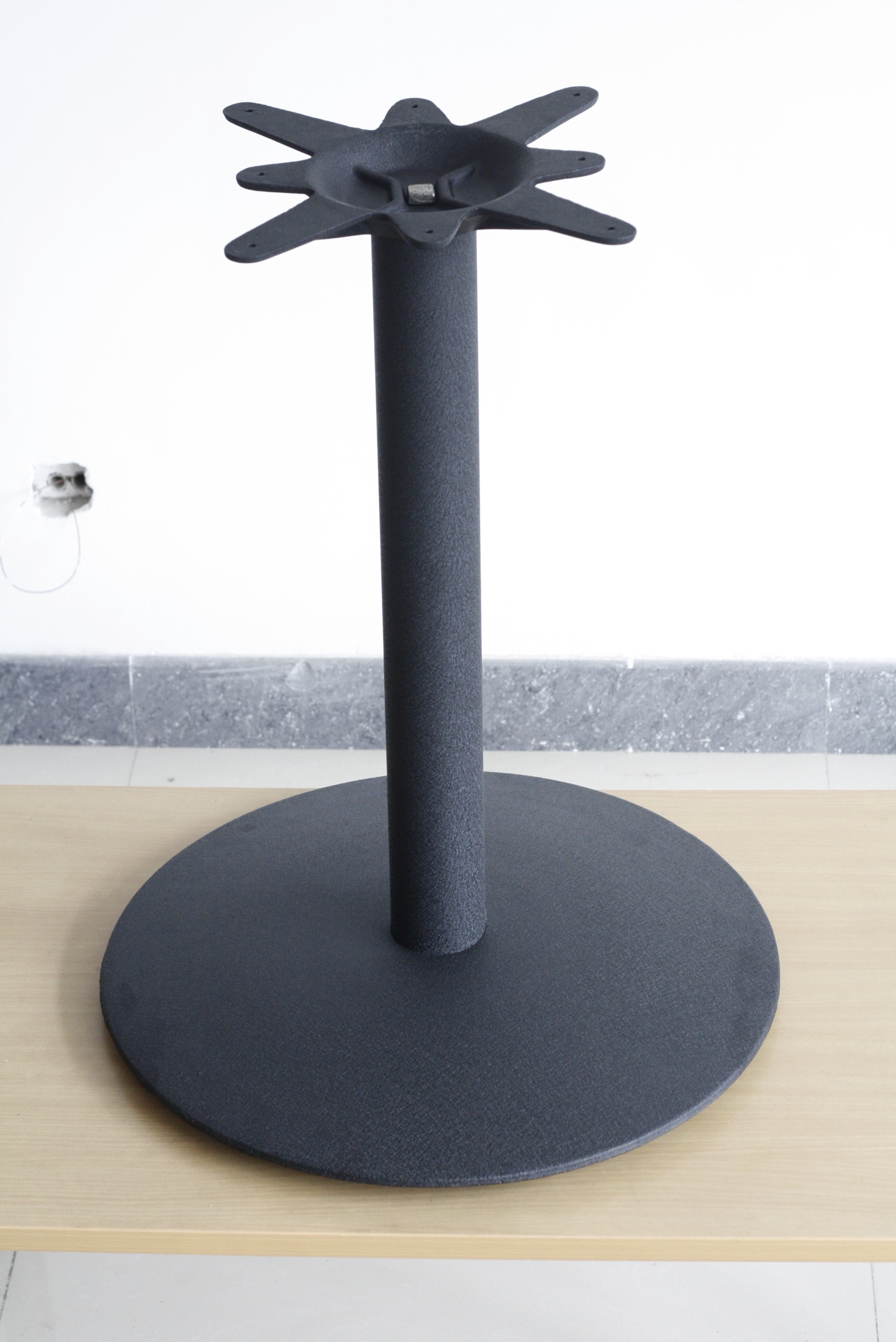 Round Dining Table Pedestal Table Leg Powder Coat Height 28''