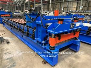 China Metal Profile Glazed Tile Roll Forming Machine ISO9001 CE Brick Making Machine on sale