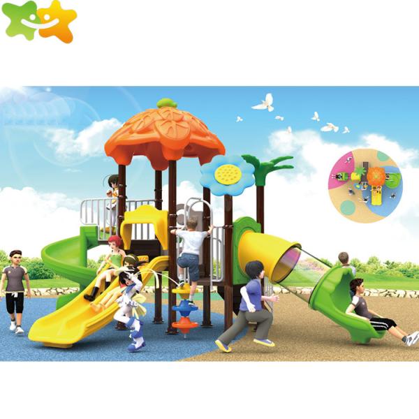 Anti - Ultraviolet Plastic Playground Swing And Slide TUV CE Certificate
