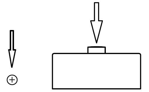 High Capacity Thru Hole Compression Load Cell Small With Simple Structure