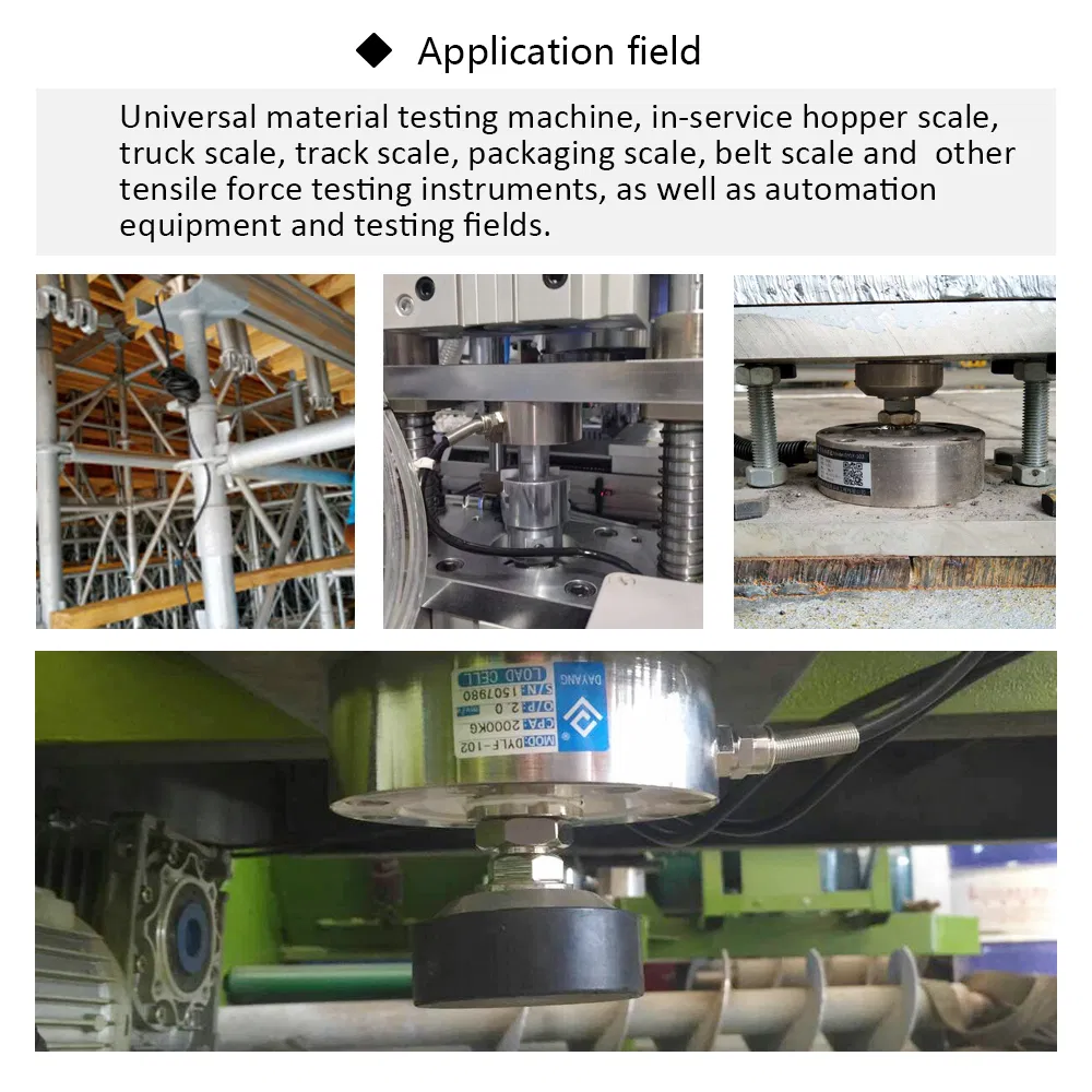 High Precision Strain Gauge Load Cell 45t 200 Ton For Automation Equipment Field