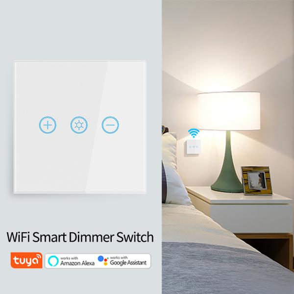 Alexa 15A Glass Touch Dimmer Switch