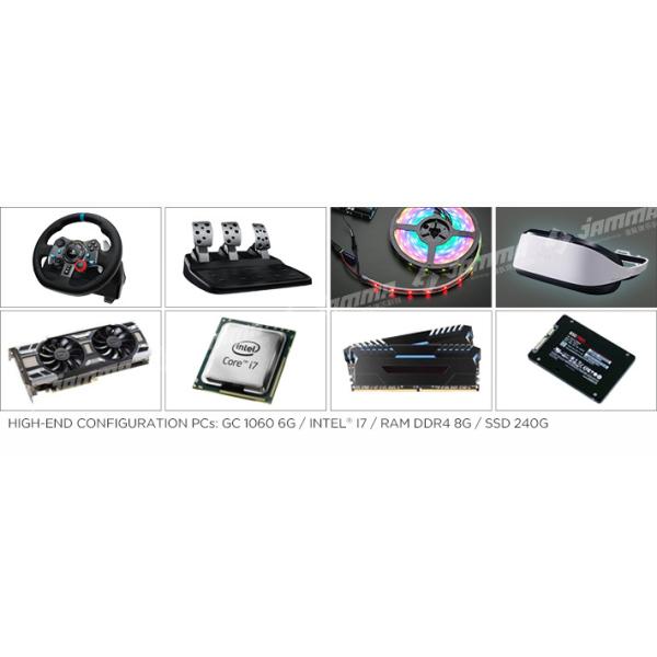 1.5mm Frame VR Racing Simulator Custom Colors Multiplayer Available Easy Operation